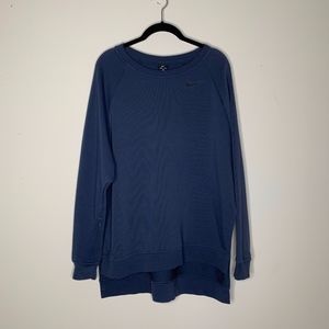 Nike Dri-Fit Navy Pull Over Sweater Sz Medium
